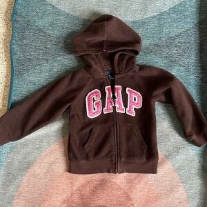 Gap Zip Up Hooded Sweatshirt